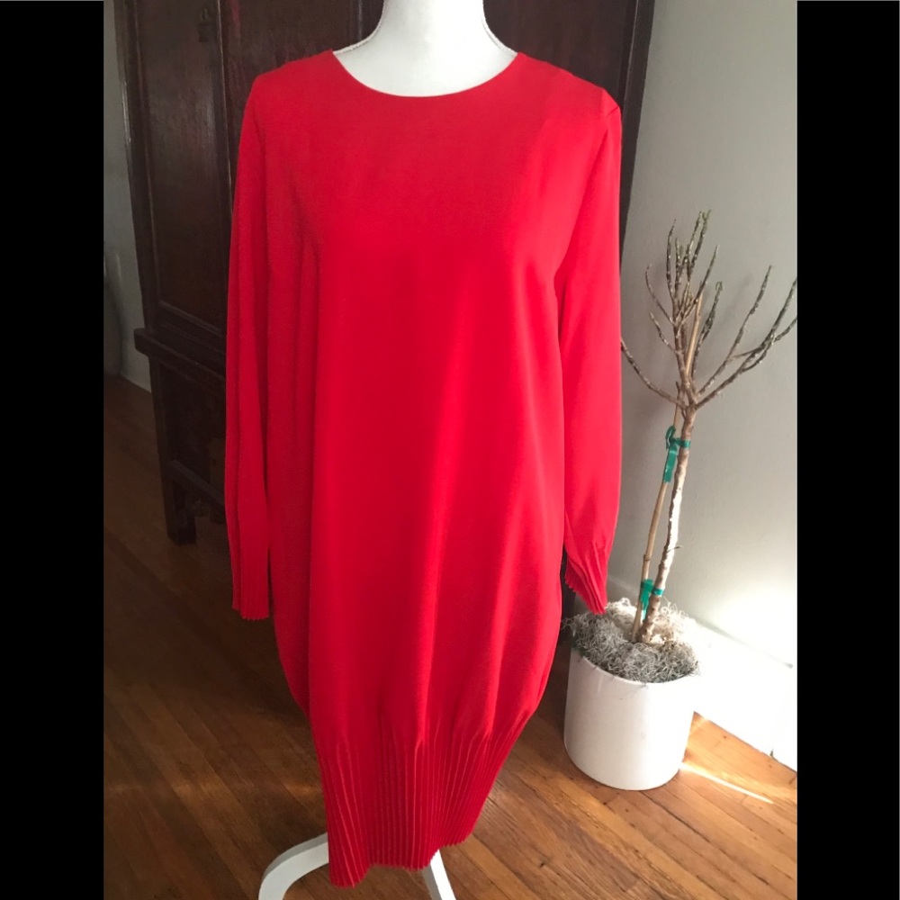 Bright red COS dress